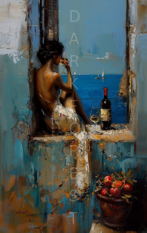 Διακοσμητικό πινακάκι τοίχου- woman- PCOF-011