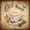 13 Διακοσμητικό πινακάκι τοίχου- cafe mousse- PCOF-013