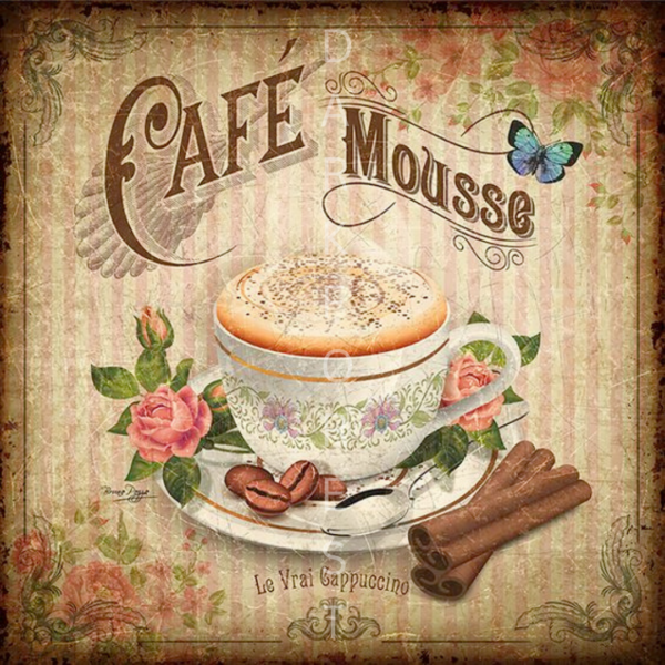 13 Διακοσμητικό πινακάκι τοίχου- cafe mousse- PCOF-013