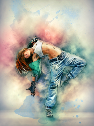 Διακοσμητικό πινακάκι τοίχου- Dance- PMUS-008