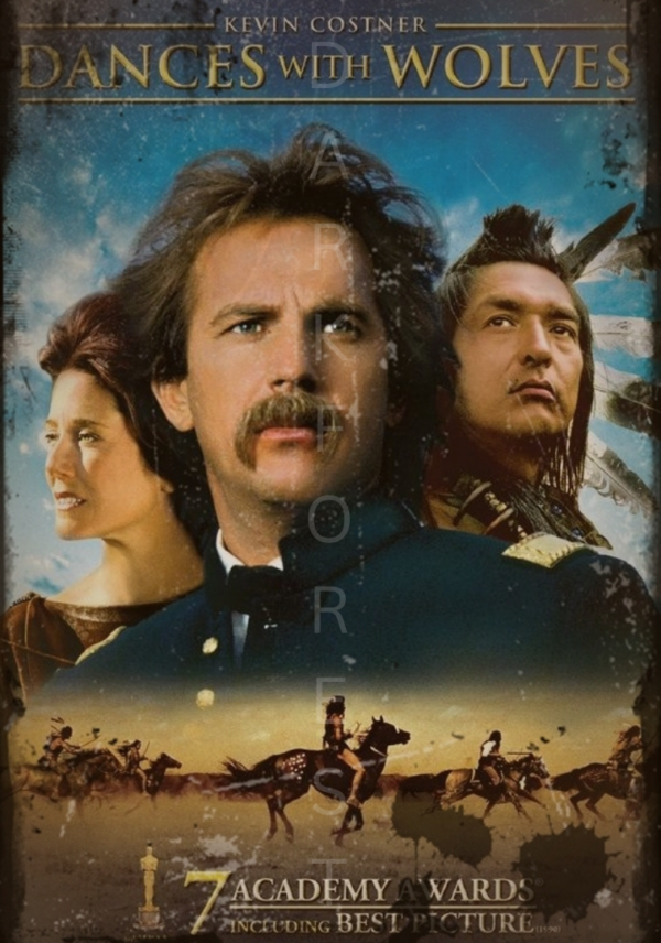 Διακοσμητικό πινακάκι τοίχου- Dances with wolves- PCIN-023