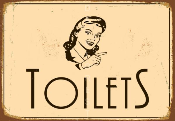 Πινακίδα σήμανσης- Toilets- PSNG-015