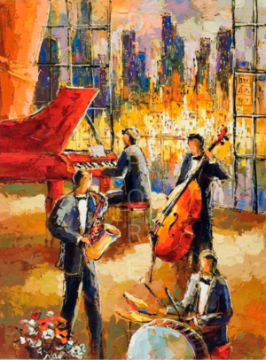 Διακοσμητικό πινακάκι τοίχου- Jazz- PMUS-016