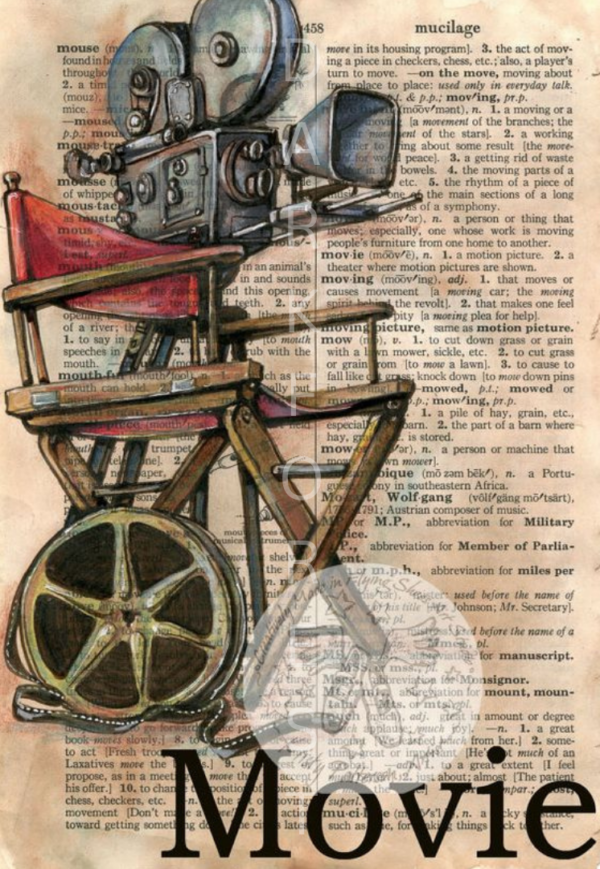 Διακοσμητικό πινακάκι τοίχου- Movie- PCIN-032