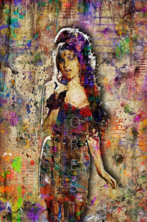 Διακοσμητικό πινακάκι τοίχου- Amy Winehouse- PMUS-019