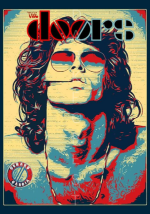 26 Διακοσμητικό πινακάκι τοίχου- The Doors- PMUS-021