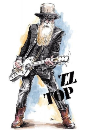 27 Διακοσμητικό πινακάκι τοίχου- ZZ Top- PMUS-022