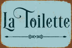 29 Πινακίδα σήμανσης- La Toilette- PSNG-024