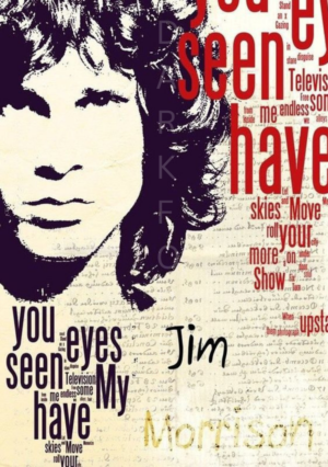 31 Διακοσμητικό πινακάκι τοίχου- Jim Morrison- PMUS-025