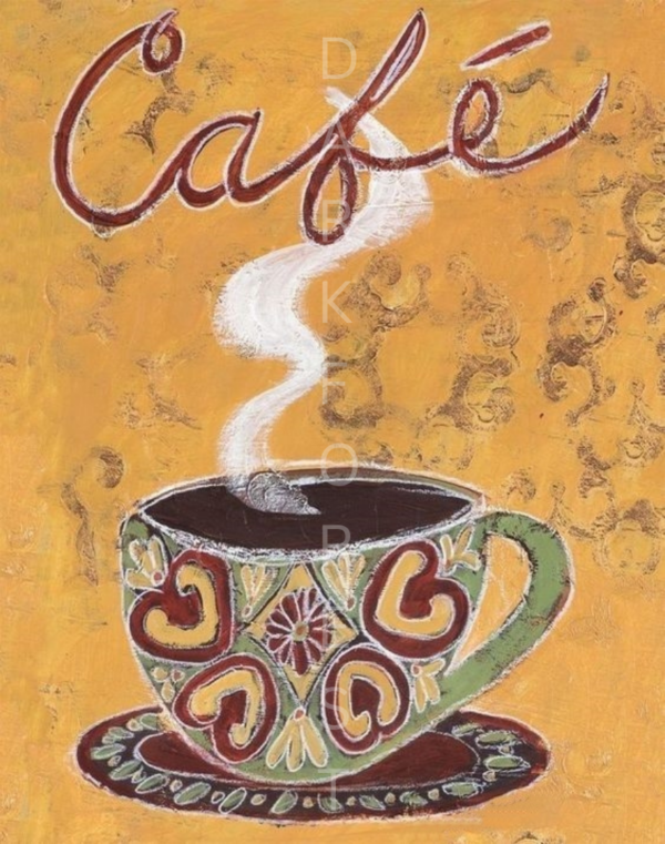 Διακοσμητικό πινακάκι τοίχου- cafe- PCOF-033