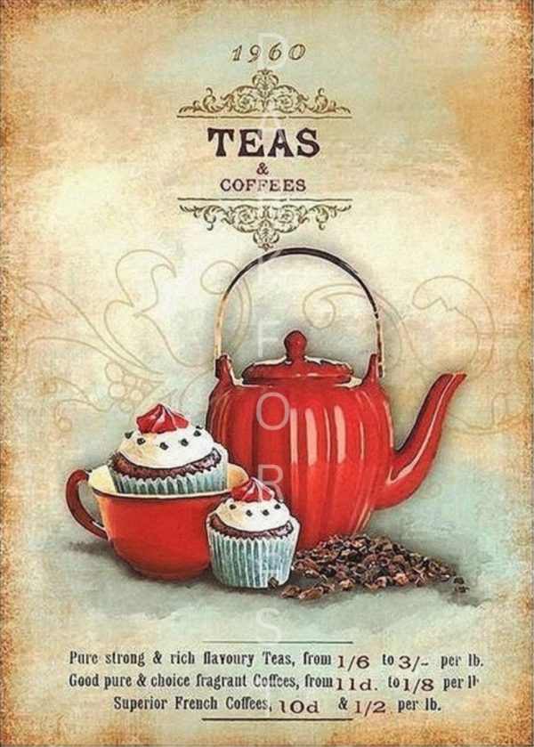 Διακοσμητικό πινακάκι τοίχου- teas- PCOF-037