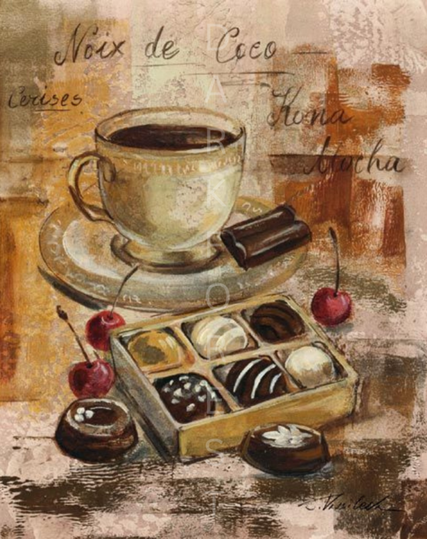 Διακοσμητικό πινακάκι τοίχου-chocolat- PCOF-047