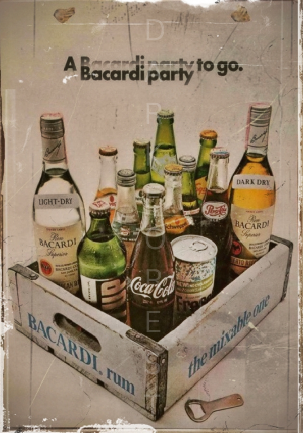 Διακοσμητικό πινακάκι τοίχου- Bacardi Party- PCOF-048