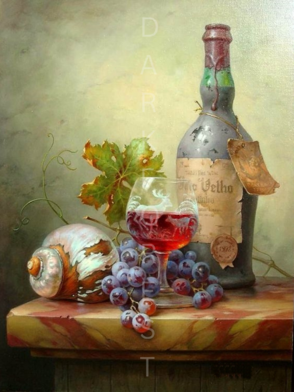 Διακοσμητικό πινακάκι τοίχου- wine- PCOF-049