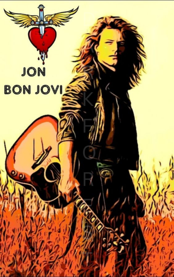 Διακοσμητικό πινακάκι τοίχου- Jon Bon Jovi- PMUS-004