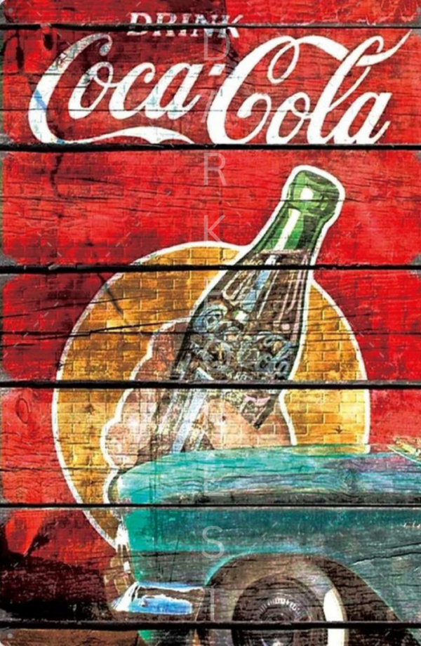 50 Διακοσμητικό πινακάκι τοίχου- coca cola- PCOF-050