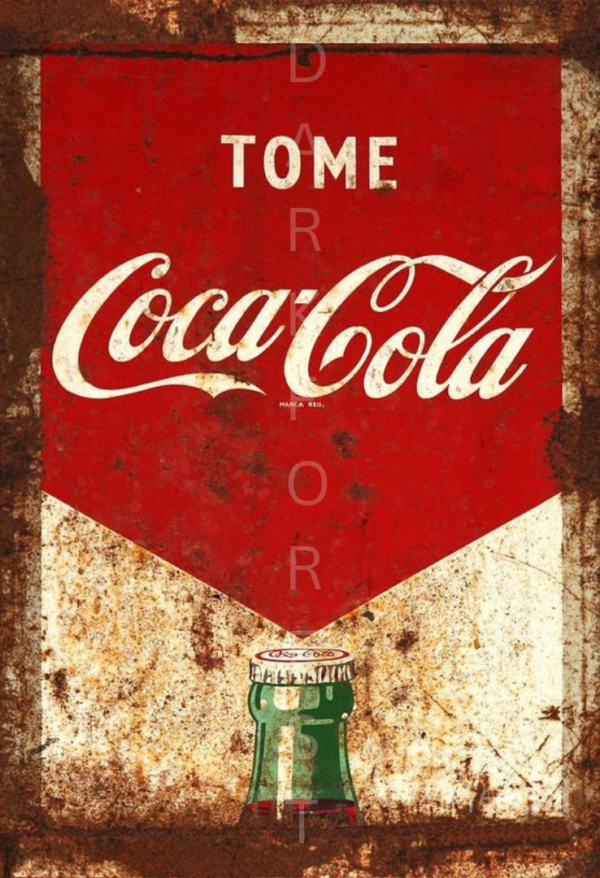 Διακοσμητικό πινακάκι τοίχου- coca cola- PCOF-057