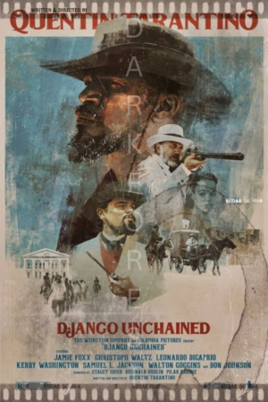 Διακοσμητικό πινακάκι τοίχου- Django Unchained- PCIN-071