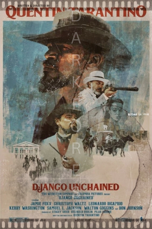 Διακοσμητικό πινακάκι τοίχου- Django Unchained- PCIN-071