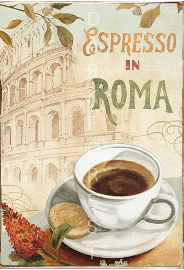 Διακοσμητικό πινακάκι τοίχου- Roma- PCOF-063