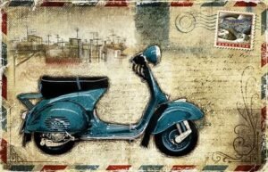 6ed0c73bc445be0a9af418b6c39d2eb3 Διακοσμητικό πινακάκι τοίχου- Blue- PCAR-006