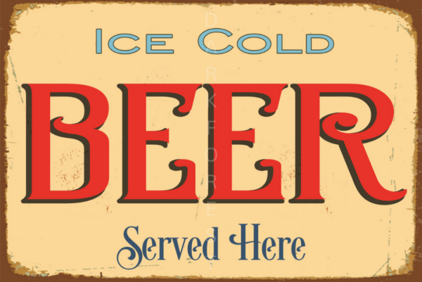 72 Διακοσμητικό πινακάκι τοίχου- beer- PCOF-073