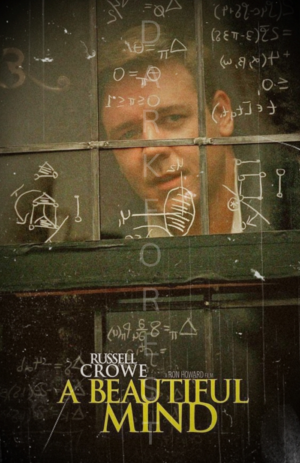 8 Διακοσμητικό πινακάκι τοίχου- A beautiful mind- PCIN-018