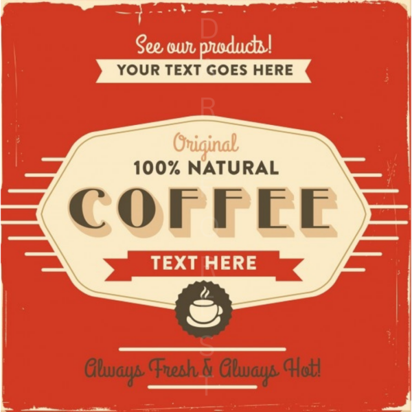 87 Διακοσμητικό πινακάκι τοίχου- coffee- PCOF-087