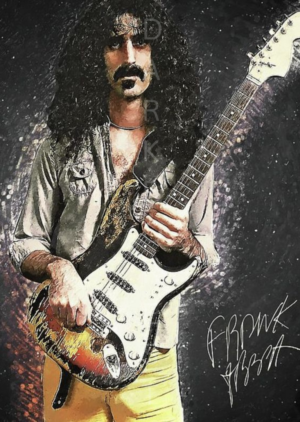 Διακοσμητικό πινακάκι τοίχου- Frank Zappa- PMUS-037