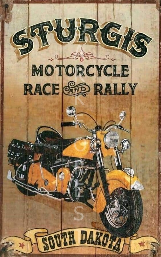 Διακοσμητικό πινακάκι τοίχου- Sturgis- PCAR-019