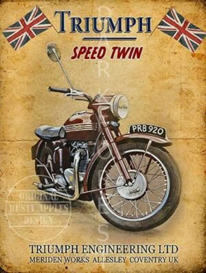 Διακοσμητικό πινακάκι τοίχου- Speed Twin- PCAR-028