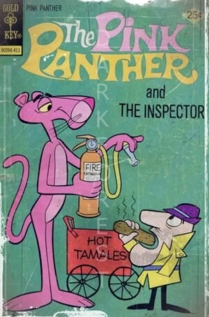 Διακοσμητικό πινακάκι τοίχου- The pink panther- PCOM-018