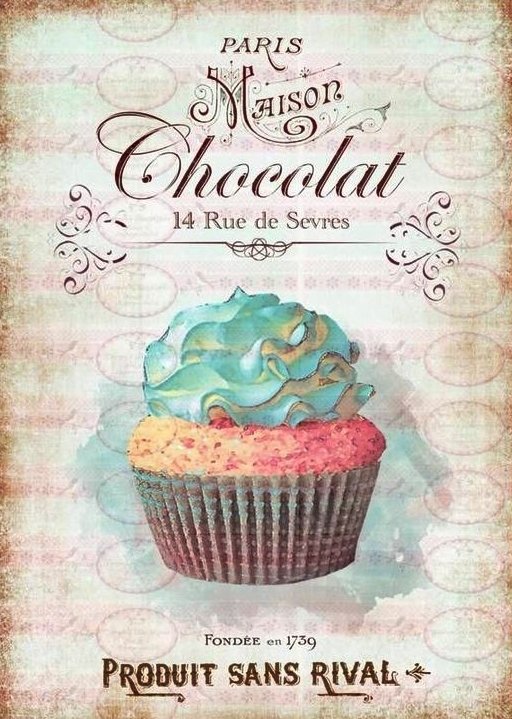 Διακοσμητικό πινακάκι τοίχου- Chocolat- PKIT-029