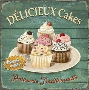 Διακοσμητικό πινακάκι τοίχου- Delicieux Cakes- PKIT-023