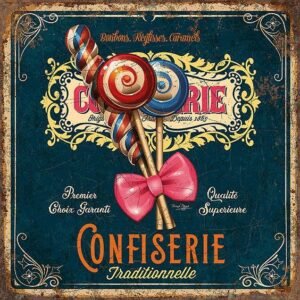 Διακοσμητικό πινακάκι τοίχου- Confiserie- PKIT-036