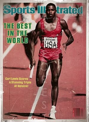 Διακοσμητικό πινακάκι τοίχου- Carl Lewis- PATH-023