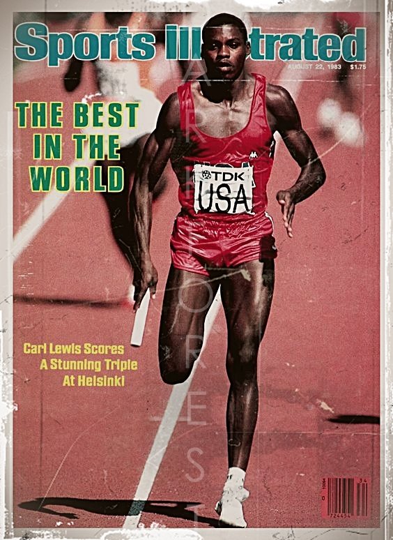 Διακοσμητικό πινακάκι τοίχου- Carl Lewis- PATH-023