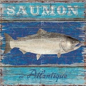 Διακοσμητικό πινακάκι τοίχου- Saumon- PKIT-020