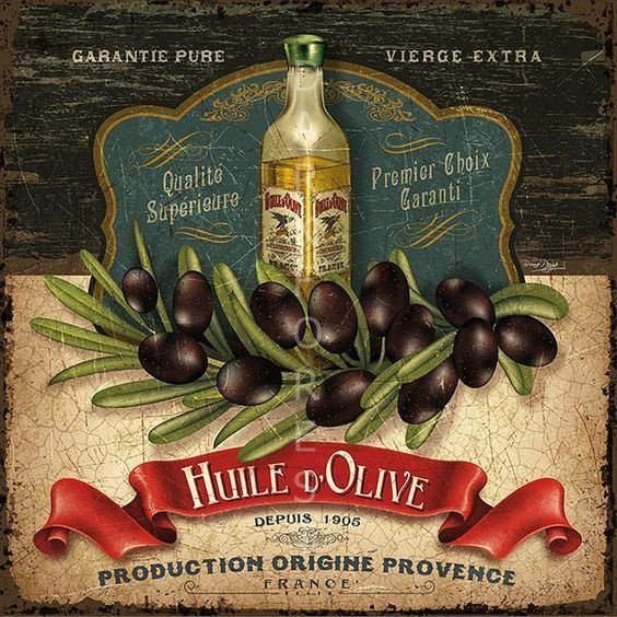 Διακοσμητικό πινακάκι τοίχου- Huile d'olive- PKIT-008