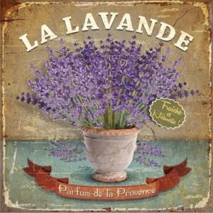 Διακοσμητικό πινακάκι τοίχου- La lavande- PKIT-027