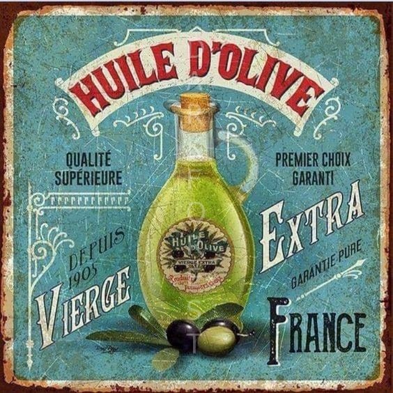 Διακοσμητικό πινακάκι τοίχου- Huile d'olive- PKIT-011