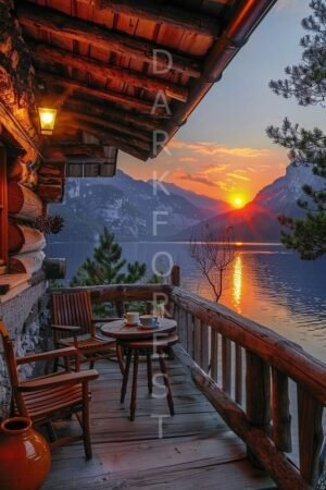 Διακοσμητικό πινακάκι τοίχου- sunrise- PSEA-031