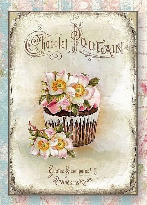 Διακοσμητικό πινακάκι τοίχου- Chocolat Poulain- PKIT-015