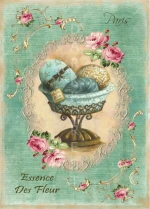 Διακοσμητικό πινακάκι τοίχου- Essence de fleur- PKIT-022