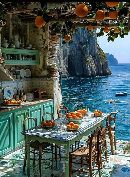 9d6791d81b587162fc3b43c070473c22 Διακοσμητικό πινακάκι τοίχου- Kitsen with a view- PSEA-011