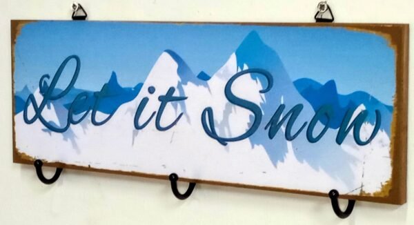 IMG_20241123_131129471~2 Χριστουγεννιάτικη κρεμάστρα τοίχου- Let it snow- KCHR-002