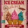 Διακοσμητικό πινακάκι τοίχου- Ice cream- PKIT-071