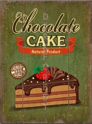Διακοσμητικό πινακάκι τοίχου- Chocolate cake- PKIT-072