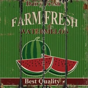 Διακοσμητικό πινακάκι τοίχου- Watermelon- PKIT-078