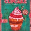 Διακοσμητικό πινακάκι τοίχου- Cupcake- PKIT-040